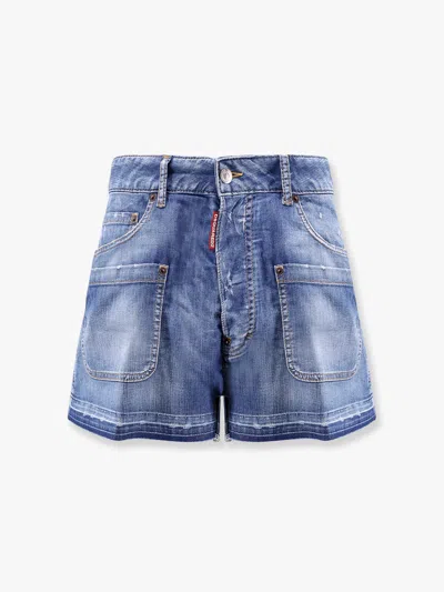 Dsquared2 Better Double Wrap Distressed Jeans In Blue