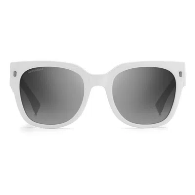 Dsquared2 Women's  Icon 0005/s Ccp(go) Sunglasses In White