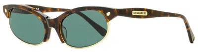 Dsquared2 Women's Freddy Sunglasses Dq0368 52n Havana/gold 51mm In Multi