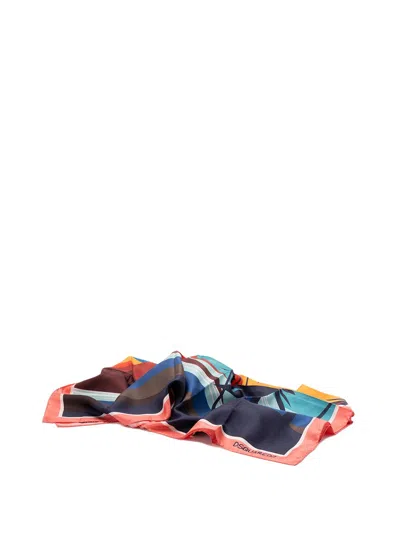 Dsquared2 Women `habotai` Foulard In Multicolor
