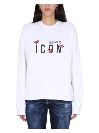 DSQUARED2 WOMEN'S ICON GAME LOVER SWEATSHIRT
