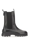 Dsquared2 Leather Boot In Black