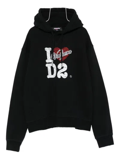 DSQUARED2 DSQUARED2 WOMEN LOGO COTTON HOODIE