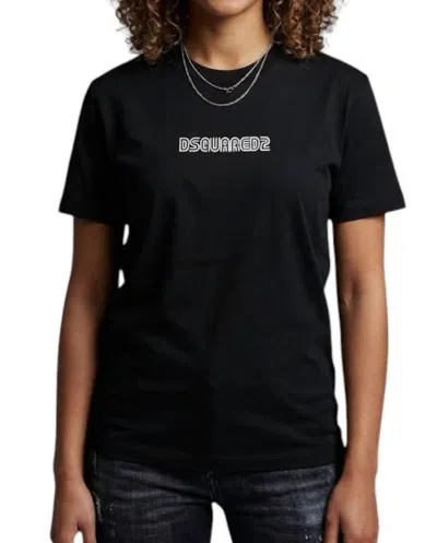 Dsquared2 Women's Logo Graphic T-shirt In Black