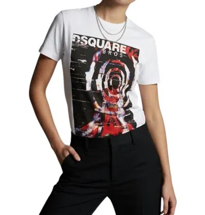 Dsquared2 Women's Logo Graphic T-shirt In White