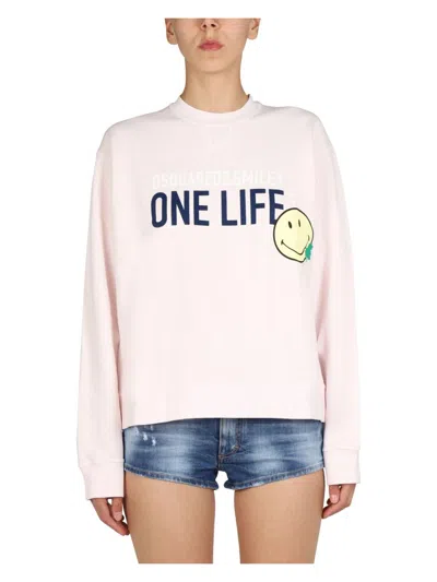 DSQUARED2 WOMEN'S LOGO PRINT SWEATSHIRT