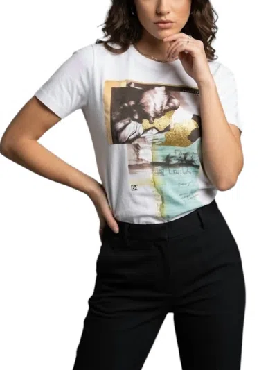 Dsquared2 Women's Love Graphic Print Cotton T-shirt In White
