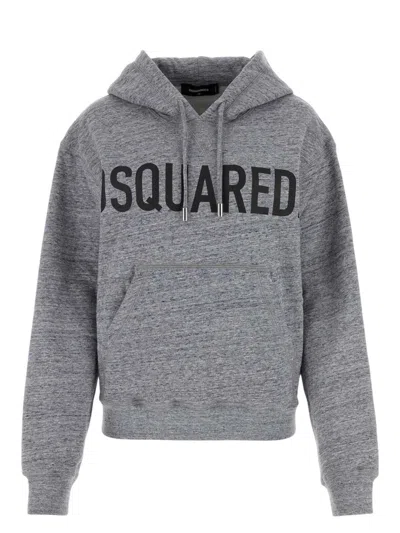DSQUARED2 WOMEN'S MELANGE COTTON SWEATSHIRT