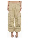 Dsquared2 Multi-pockets Cargo Trousers In Beige
