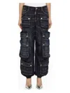 Dsquared2 Tapered Cargo-pocket Jeans In Blue