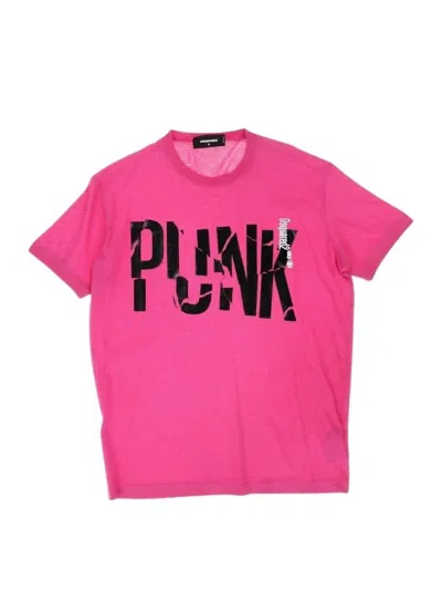 Dsquared2 Women's Punk Graphic T-shirt In Pink