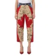 Dsquared2 Maple Leaf Graffiti-print Cropped Jeans In Multi