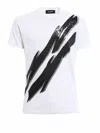 Dsquared2 Sequin-embroidered T-shirt In Multi
