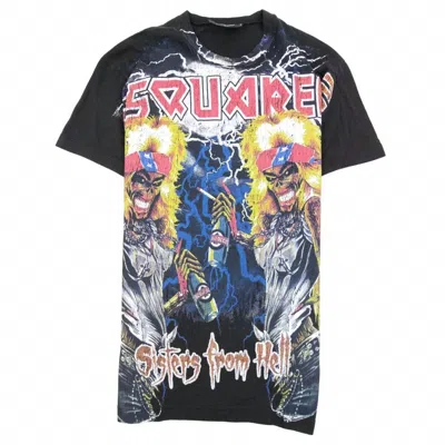 Dsquared2 Women's Sisters From Hell Concert Cotton T-shirt In Black