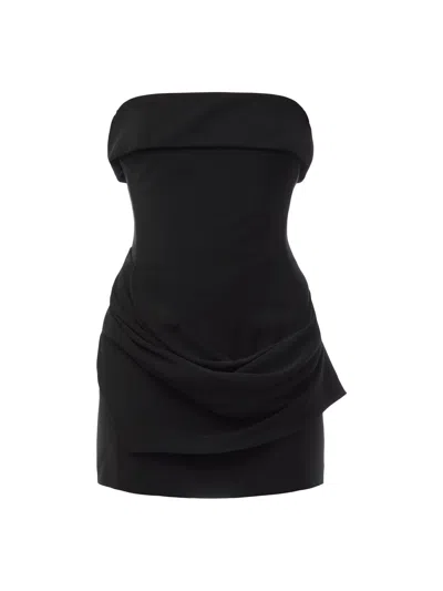 Dsquared2 Women's Strapless Mini Dress In Black