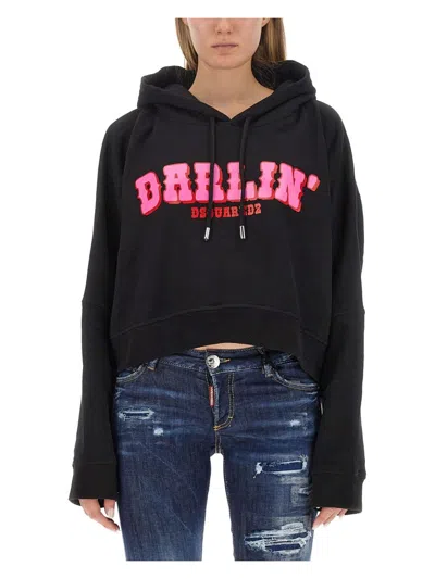 DSQUARED2 WOMEN'S SWEATSHIRT WITH LOGO