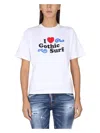 Dsquared2 Logo Crew Neck Graphic Print Short Sleeves In White