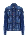 Dsquared2 Tactical Jean Denim Jacket In Navy