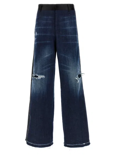 Dsquared2 Women Tuxedo Jeans In Blue