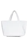 Dsquared2 Cotton Terry Maxi Tote Bag With All-over Logo In White