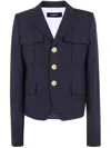 Dsquared2 Tailored Jacket Uniform Style Notch Lapels In Blue