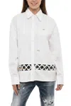 Dsquared2 Women White Regular Solid Shirt In White