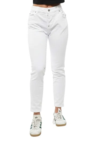 Dsquared2 Women White Skinny Mid Rise Jeans