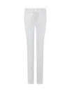 Dsquared2 White Straight Flat Front Pants In White