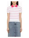 Dsquared2 Two-tone Striped Polo In Multicolor