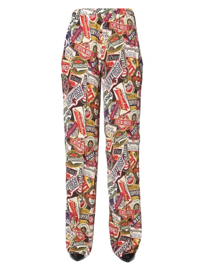 DSQUARED2 WOMEN'S WIDE PANTS | SIZE 38 | S75KB0022