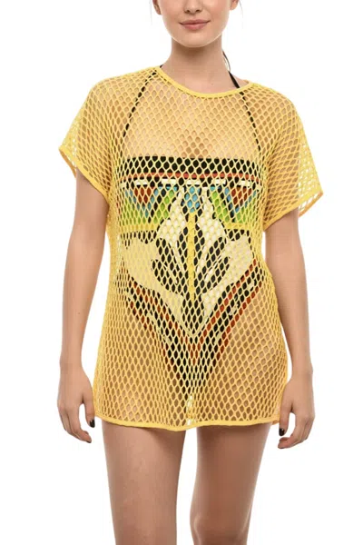 Dsquared2 Women Yellow Solid Swimwear In Orange