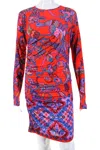 Dsquared2 Womens Paisley Mini Dress Orange In Orange