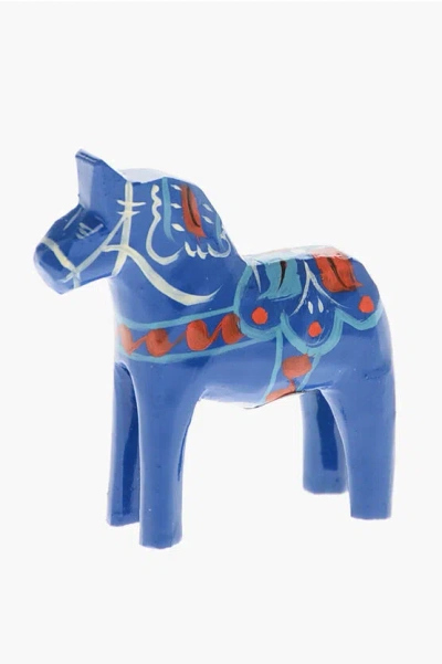 Dsquared2 Wood Horse Brooch In Blue