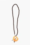 Dsquared2 Wooden Flames Necklace With Maxi Resin Pendant Grösse Unica