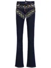 Dsquared2 Woodstock Trumpet Flared Jeans In Blue