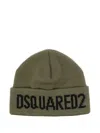 Dsquared2 Military Green Wool Hat