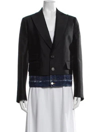 Pre-owned Dsquared2 Wool Blazer In Gray