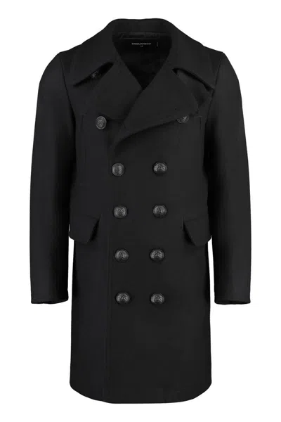Dsquared2 Wool Blend Double-breasted Coat