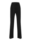 Dsquared2 Wool Blend High Rise Trousers In Negro