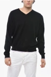 Dsquared2 Wool Blend Sweater With Contrasting Edges In Black