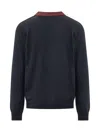 Dsquared2 Wool Cardigan In Navy Blue