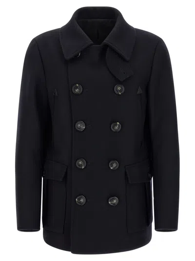 Dsquared2 Wool Coat In Black