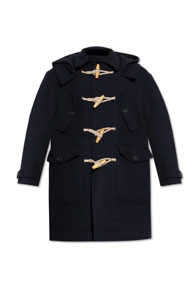 Dsquared2 Wool Coat In Black