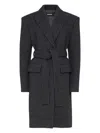 Dsquared2 Wool Coat In Gray
