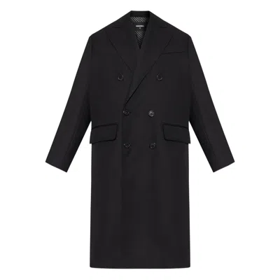 Dsquared2 Evening Double Breast Coat In Black