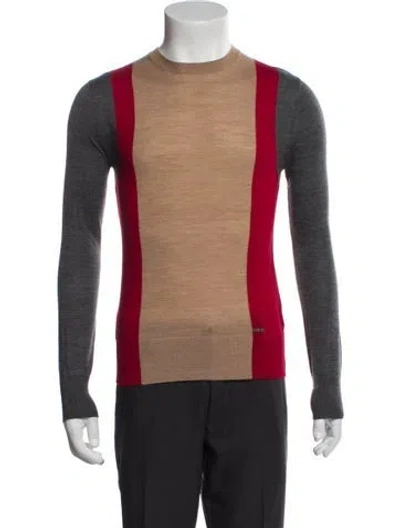 Pre-owned Dsquared2 Wool Colorblock Pattern Pullover