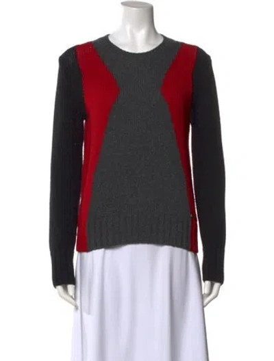 Pre-owned Dsquared2 Wool Colorblock Pattern Sweater In Gray