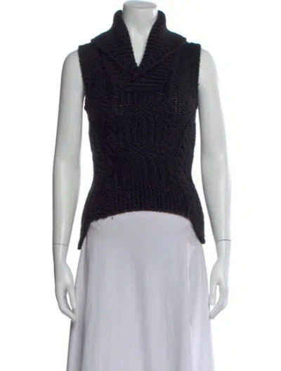 Pre-owned Dsquared2 Wool Cowl Neck Sweater In Black