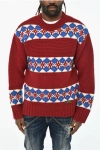 Dsquared2 Wool Crew-neck Sweater In Red