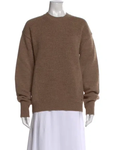 Pre-owned Dsquared2 Wool Crew Neck Sweater In Brown